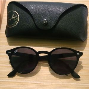 RAY-BAN RB2180 Sunglasses Polished Black Frames / Dark Lenses Unisex